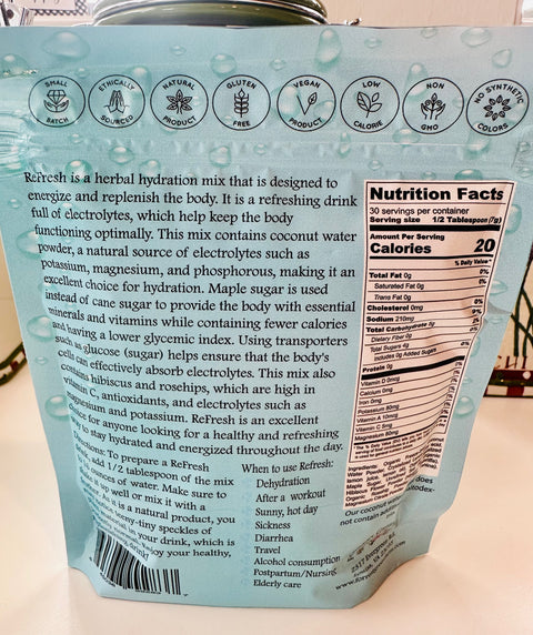 ReFresh Herbal Wellness Hydration Electrolyte Drink Mix