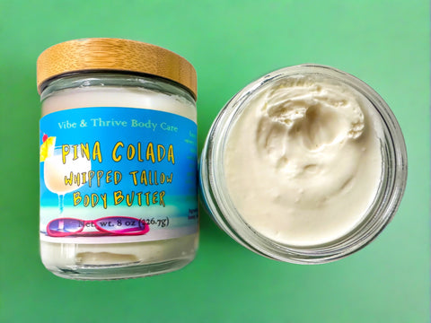 Pina Colada Whipped Tallow Body Butter- Moisturizer