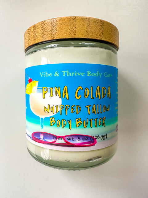 Pina Colada Whipped Tallow Body Butter- Moisturizer