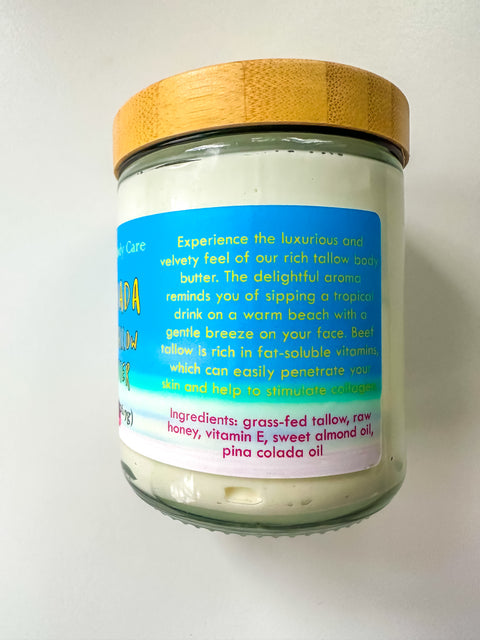 Pina Colada Whipped Tallow Body Butter- Moisturizer
