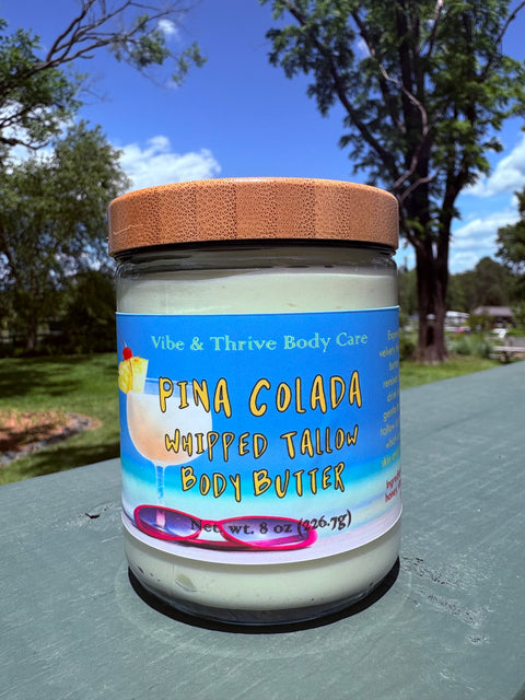 Pina Colada Whipped Tallow Body Butter- Moisturizer