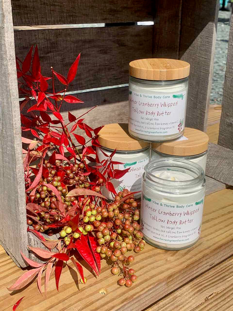 Winter Cranberry Spice Whipped Tallow Body Butter