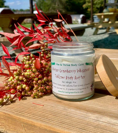 Winter Cranberry Spice Whipped Tallow Body Butter