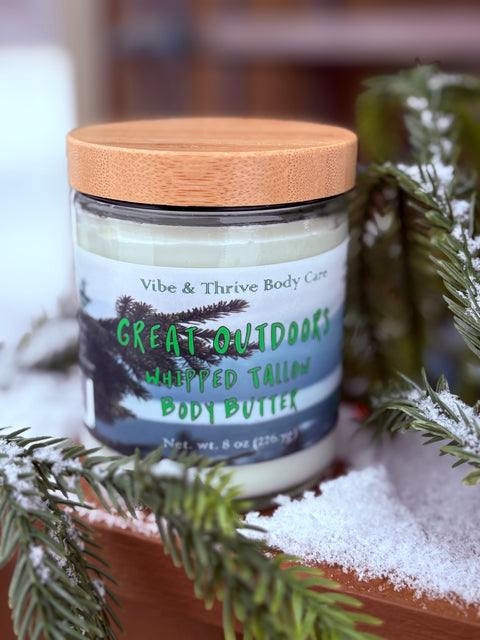 Great Outdoors Whipped Tallow Body Butter - Fresh Pine Scent