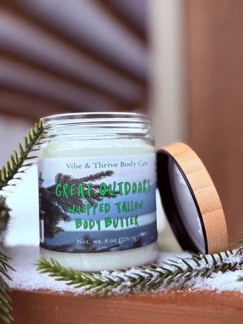 Great Outdoors Whipped Tallow Body Butter - Fresh Pine Scent