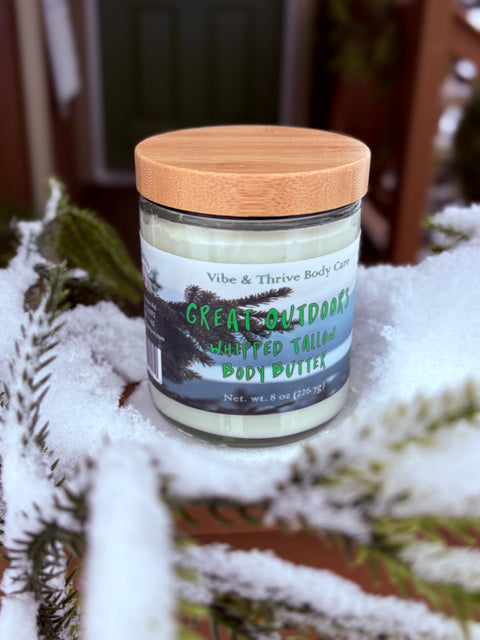 Great Outdoors Whipped Tallow Body Butter - Fresh Pine Scent