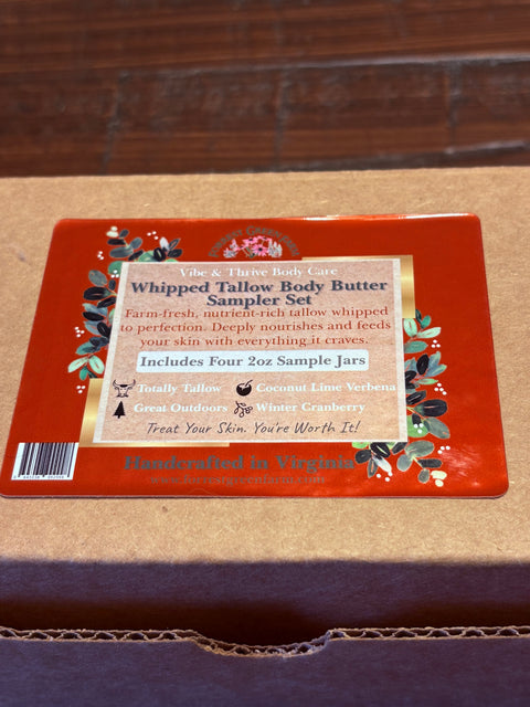 Winter Whipped Tallow Body & Face Butter Set - Grass-Fed Tallow, All-Natural Ingredients