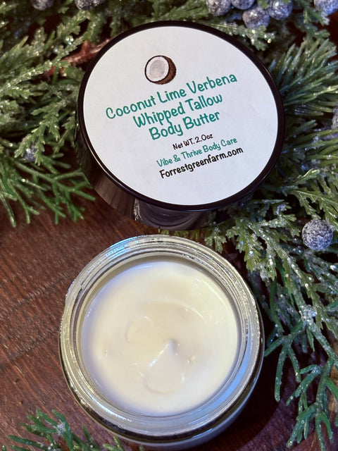 Winter Whipped Tallow Body & Face Butter Set - Grass-Fed Tallow, All-Natural Ingredients