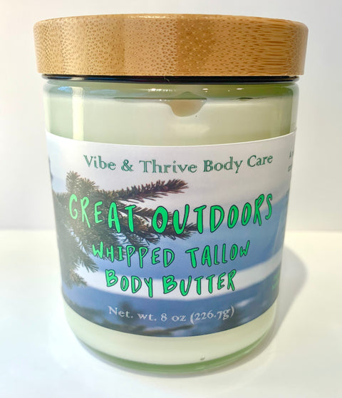 Great Outdoors Whipped Tallow Body Butter - Fresh Pine Scent