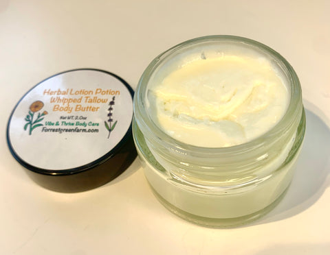 Spring Whipped Tallow Body & Face Butter Set - Grass-Fed Tallow, All-Natural Ingredients