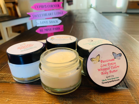 Spring Whipped Tallow Body & Face Butter Set - Grass-Fed Tallow, All-Natural Ingredients