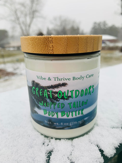 Great Outdoors Whipped Tallow Body Butter - Fresh Pine Scent