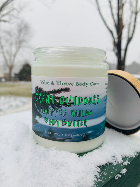 Great Outdoors Whipped Tallow Body Butter - Fresh Pine Scent