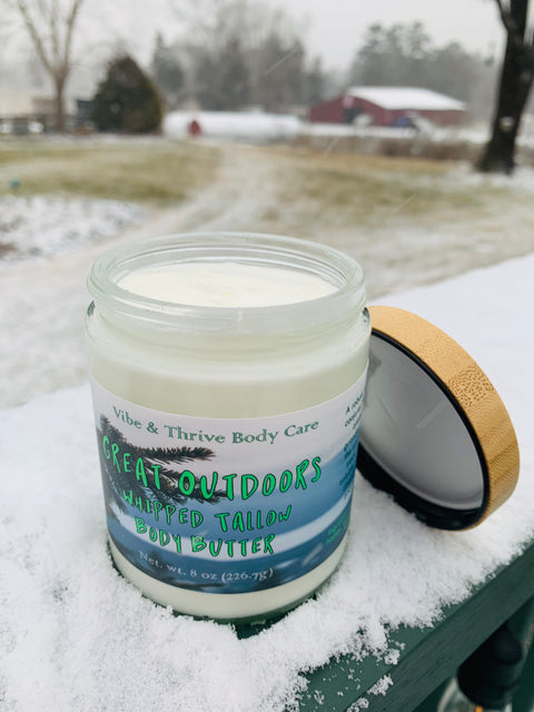 Great Outdoors Whipped Tallow Body Butter - Fresh Pine Scent