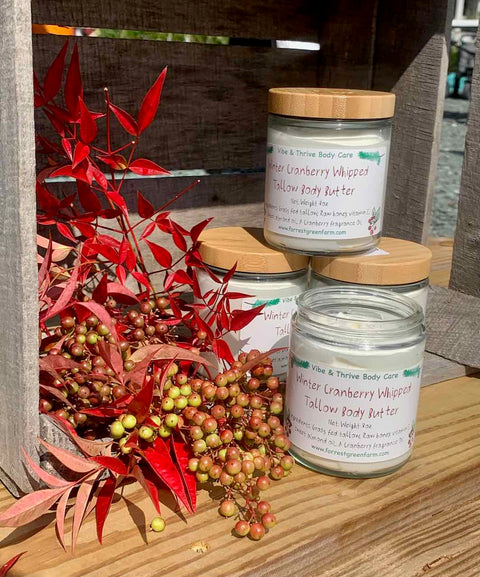 Winter Cranberry Spice Whipped Tallow Body Butter